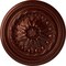 Ekena Millwork Wigan Ceiling Medallion, Hand-Painted Antique Copper, 16"OD x 2 1/4"P CM16WGACS - alternate 1